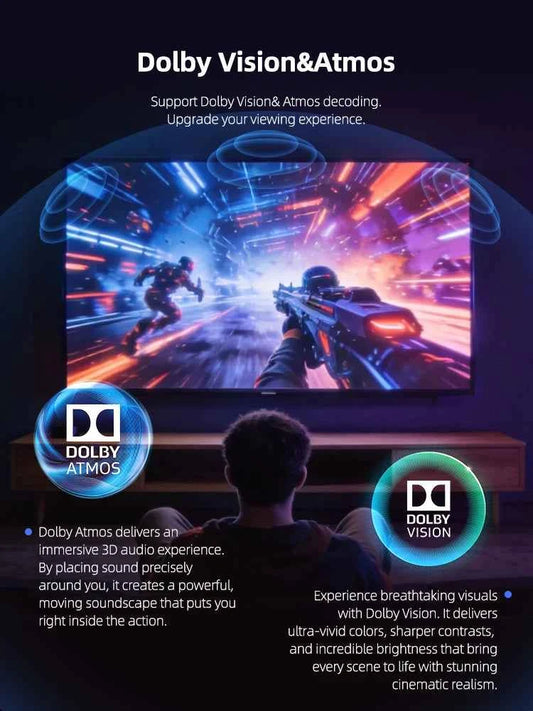 MECOOL MEon1 Netflix Certified TV Box S905X5M Android 14 Google TV 2GB 32GB 1000M WiFi6 Dolby Vision Atmos 4K AV1 Smart TV Box