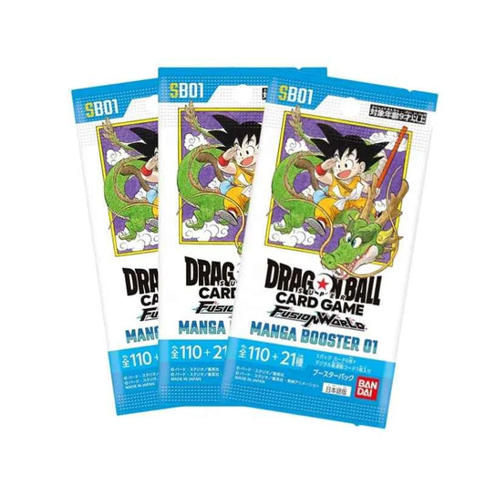 Bandai Dragon Ball Manga Booster 01 Fusion World Series TCG Game Card 40th Anniversary Version Anime Collectibles Trendy Toy