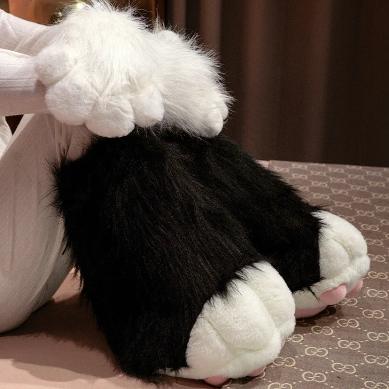 Fursuit Paw Gloves Boots Giant Wearable Wing Accessories Plush Toys Furry Cosplay Cat Bear Shoes Cute Fluffy Animal Manga Party SS69