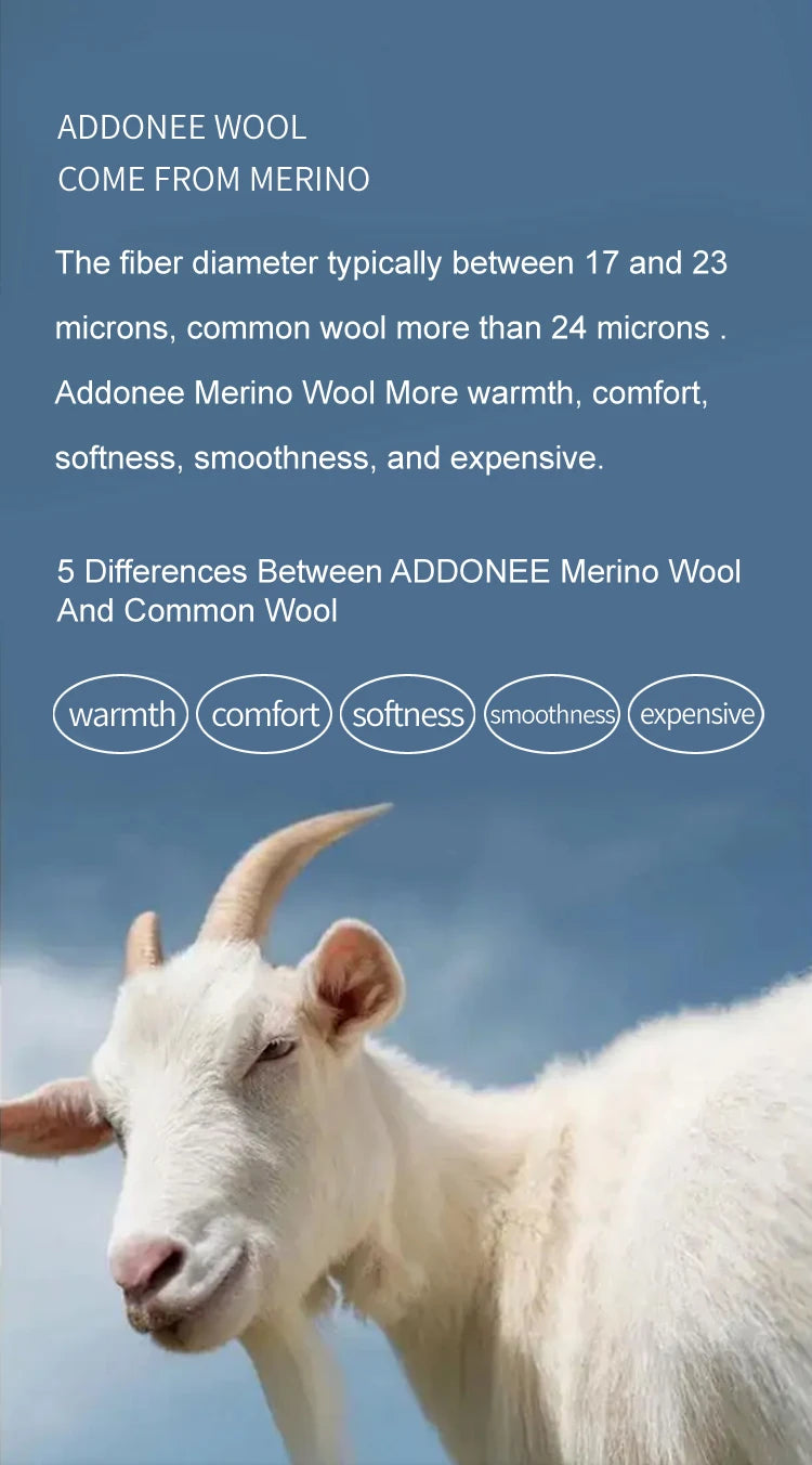 Addonee Women's 100% Merino Wool O-Neck Pullover Sweater