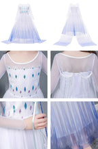 Girls Princess Cosplay Costume Dress - Flower Print
