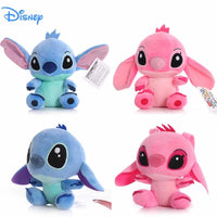 4/8inch Disney Cartoon Blue Pink Stitch Plush Dolls Anime Toys Lilo and Stitch Stich Plush Stuffed Toys Christmas Gifts for Kids SS69