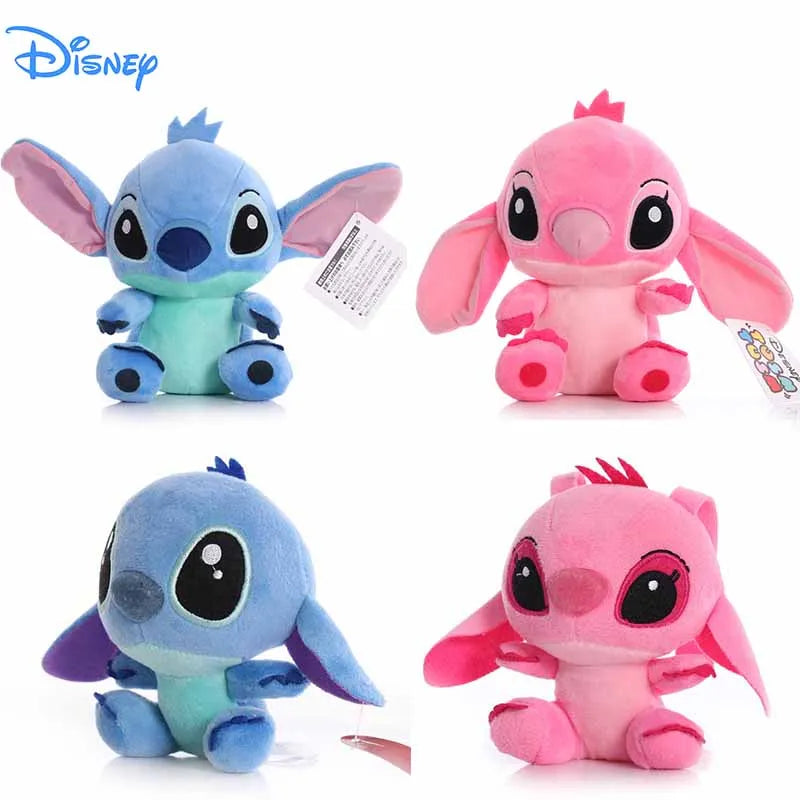 4/8inch Disney Cartoon Blue Pink Stitch Plush Dolls Anime Toys Lilo and Stitch Stich Plush Stuffed Toys Christmas Gifts for Kids SS69