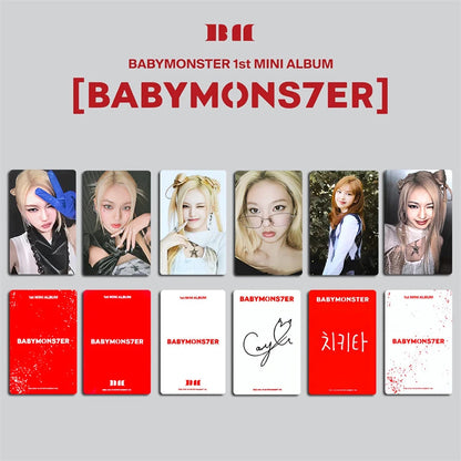 8pcs/set KPOP BABYMONSTER Album HAPPY 1000 DAYS LOMO Card Tea Lu Bao Monster Photo Card AHYEON HARAM RORA RUKA ASA Postcard SS69