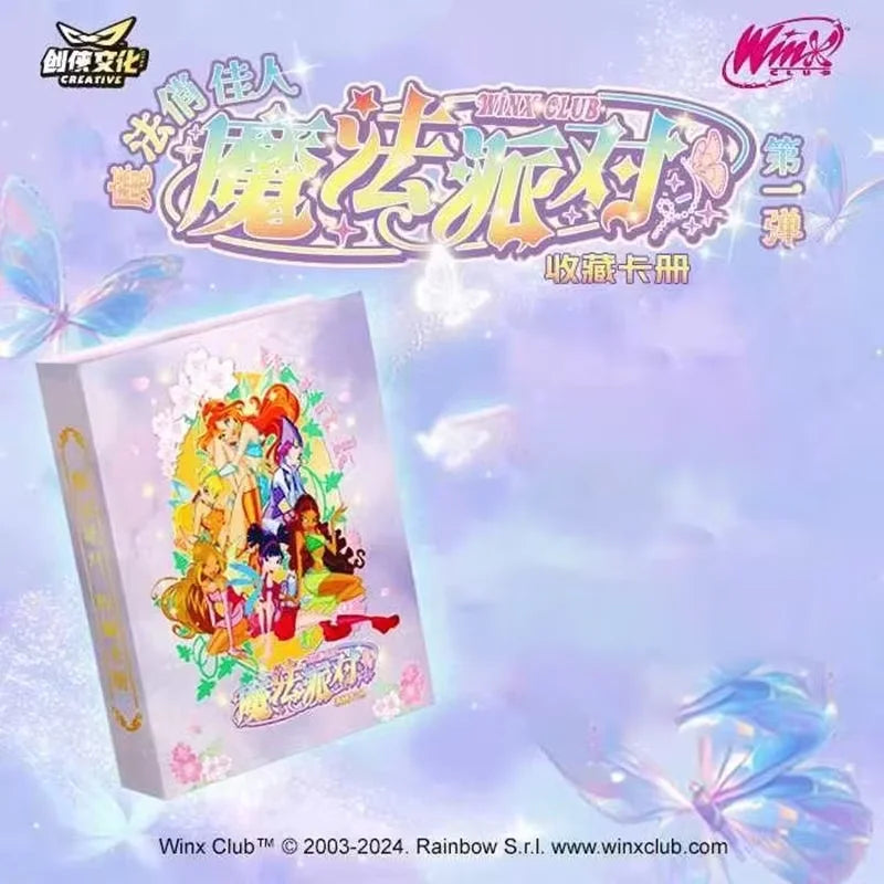Genuine Winx Club Card Magic Bag Fairy Bag Fairy Wonderland Cards Bloom Stella Flora Anime Cards Toys Customized Birthday Gifts