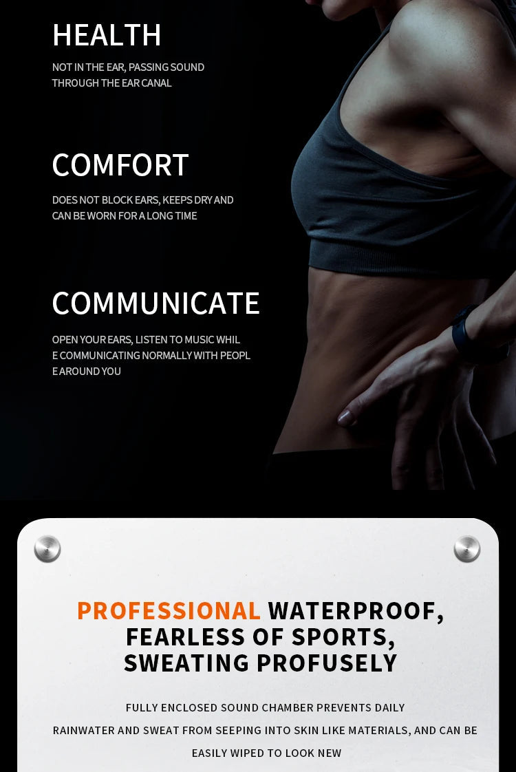 Xiaomi Mijia Bone Conduction Earphones Bluetooth 5.3 Sports Wireless Headphones Ear Hook Waterproof Headset for Running Driving SS69