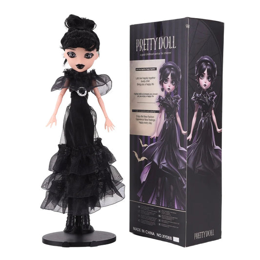 New Wednesday Addams Figure Cute Toy Addams Family Doll Room Decoration Model Children's Soothing Toys Birthday Christmas Gift SS69 22.69 black / france / 29cm