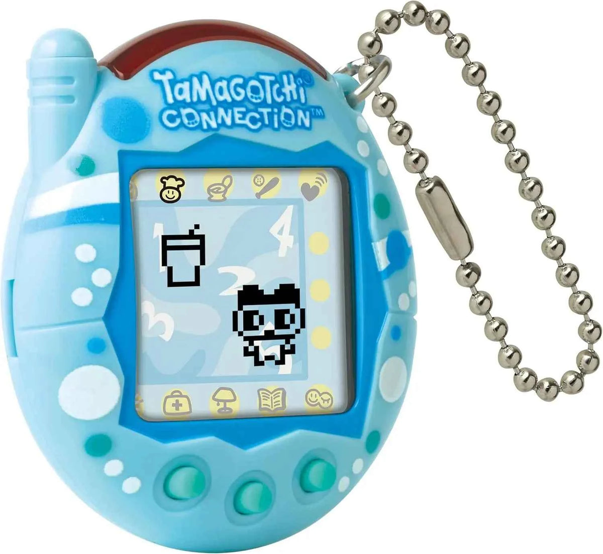 Bandai Tamagotchi Connection V3 Electronic Pet (Linked Ver.) - Elegant Bow/Blue Bubble New