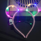 LED Glow Cat & Bunny Ear Headbands - 10/20/30 Pcs