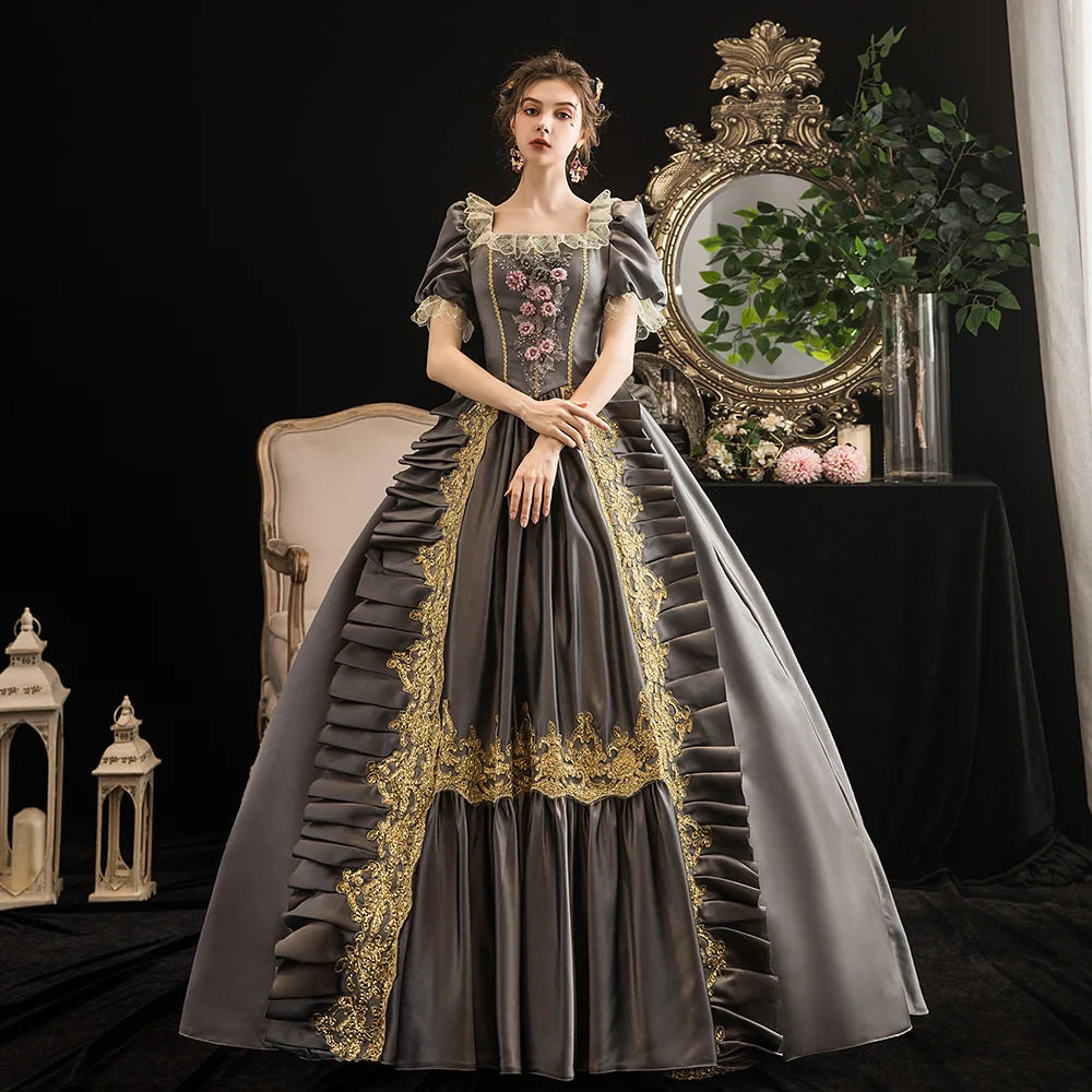 Victorian Masquerade Dresses for Women, Renaissance Dress, 18th Century, Baroque Rococo Marie Antoinette, Historical Clothing SS69