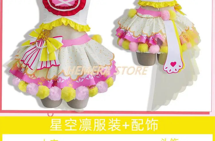 In Stock Anime LoveLive Cat Twin Tail Arcade Game 9 Characters Cosplay Costume Tojo Nozomi Nico Honoka Umi Rin Maki Eli Full Set - SS69