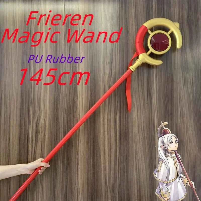 1:1 Magic Wand Beyond Journey's End Cosplay Knife Greatsword Role Playing Weapons Model Safety PU Rubber Gift Toy