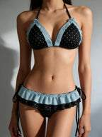 YUNZHAOLUCN Women's High Waist 4-Piece Bikini Set