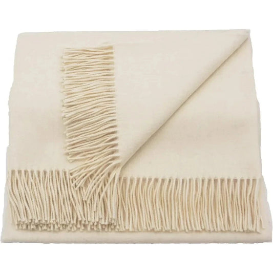 Luxury Alpaca Wool Solid Color Throw Blanket Handcrafted for Cozy Comfort and Warmth SS69