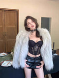 Thai Niche Style Halter Sexy Top & Vest Set Lace Boned Underbust Crop Top Pure Sweet Look Summer Fashion Layering Set UK MOYISU