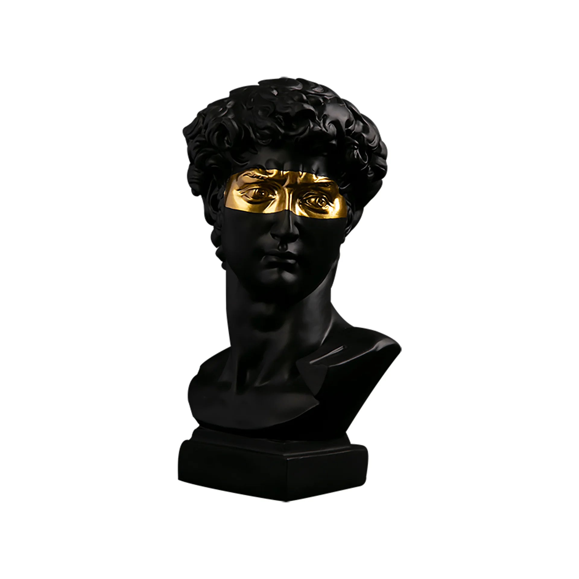 GUGUGUHOME David Head Resin Bust Sculpture - Modern Abstract Art