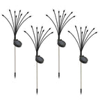 8-Head Solar Firefly Lights LED Solar Outdoor Decorative Garden Lights Waterproof High Flexibility Yard Patio Pathway Holiday