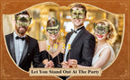 Masquerade Masks Bulk - Antique Vintage Venetian Carnival Party Costume