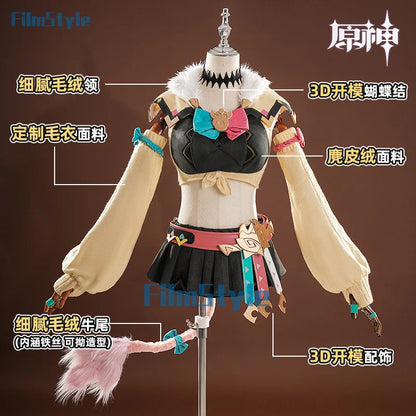 FilmStyle Genshin Impact Varesa Cosplay Costume Uniform Halloween Carnival Party Christmas Play Role Clothes Clothing for Women