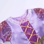 Girls Disney Rapunzel Dress Kids Tangled Disguise Carnival Girl Princess Costume Birthday Party Gown Outfit Clothes 2-10 Years