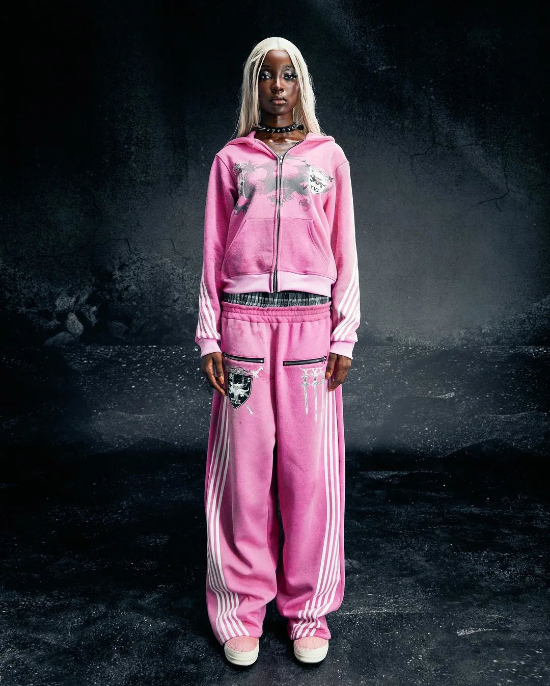 Winter Street Trendsetters Wear Long Sleeved Hoodies, Dark Gothic High Street Printed Clothes, Streetwear Oversized Sweatshirts SS69