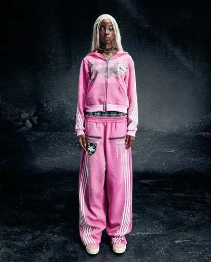 Winter Street Trendsetters Wear Long Sleeved Hoodies, Dark Gothic High Street Printed Clothes, Streetwear Oversized Sweatshirts SS69