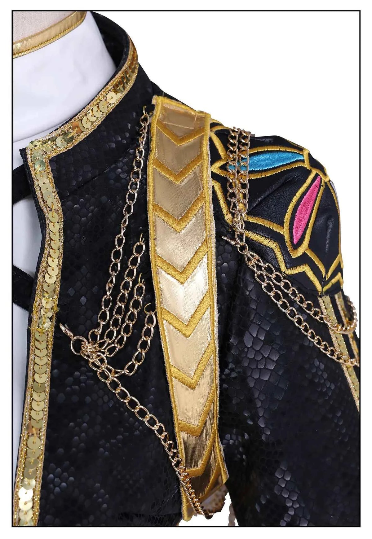 Anime Rumi Cosplay Costume Wig Woman Black White Uniform Christmas Halloween Party Clothing