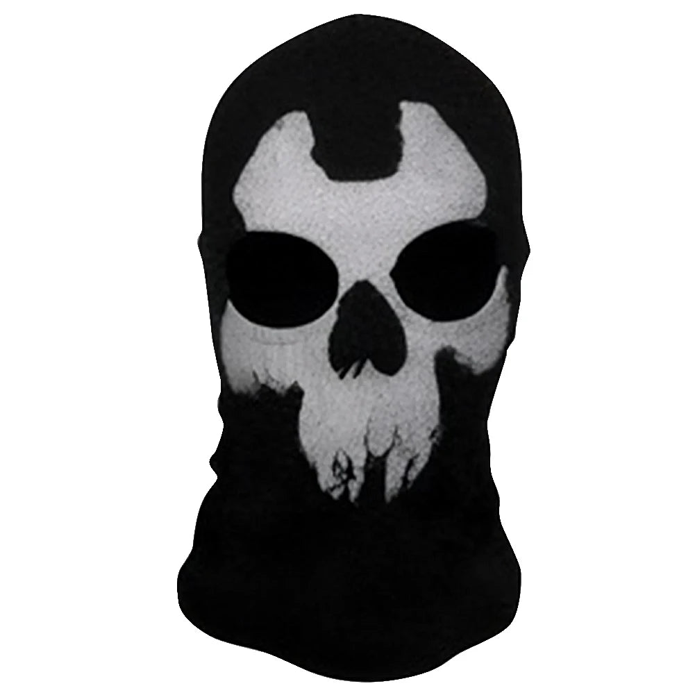 Ghost Skull Balaclava Full Face Mask for Cosplay & Cycling