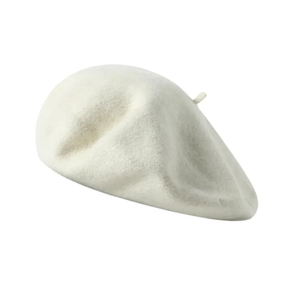 100% Wool England Spring Oversize Women Berets Head Elegant Artist Hats Lady Beret Flexible Stylish Big Warm Painter Cap Bonnet