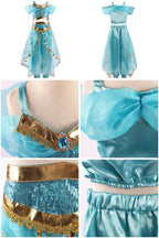 Girls Princess Cosplay Costume Dress - Flower Print