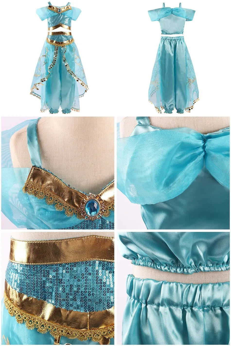 Girls Princess Cosplay Costume Dress - Flower Print