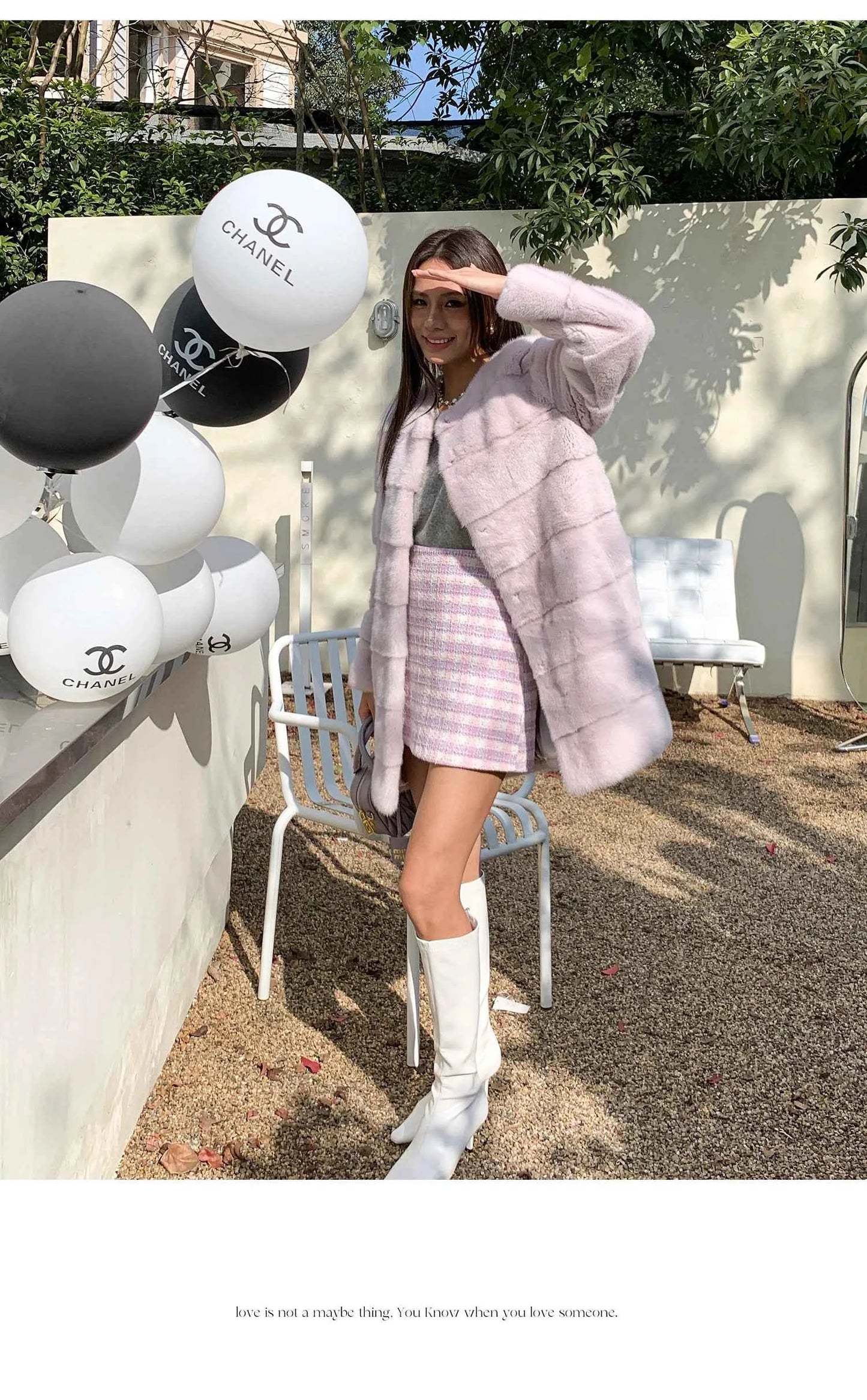 HDHOHR 2025 New 100% Real Mink Fur Coat Women Fashion Essential Natural Mink Fur Jackets Warm Royel Blue Winter Fur Coat