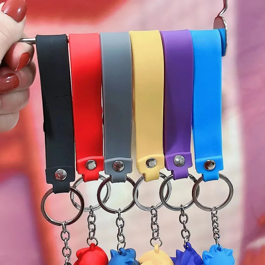 Sonic The Hedgehog Keychain Cartoon Anime Backpack Pendant Car Keyring Kawaii Key Chain Decor Accessories Toy Kids Birthday Gift SS69