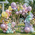 Halloween Balloon Arch Double Stuffed, Dark Green Navy Blue Burgundy Purple Black Balloon Garland Kit for Halloween Birthday Witch Gothic Spooky Magic Party Decoration