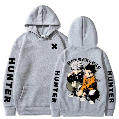 Hunter X Hunter Japan Anime Men Women Hoodies Killua Zoldyck Gon Harajuku Unisex Pullover Casual Plus Size Sweatshirt Streetwear SS69