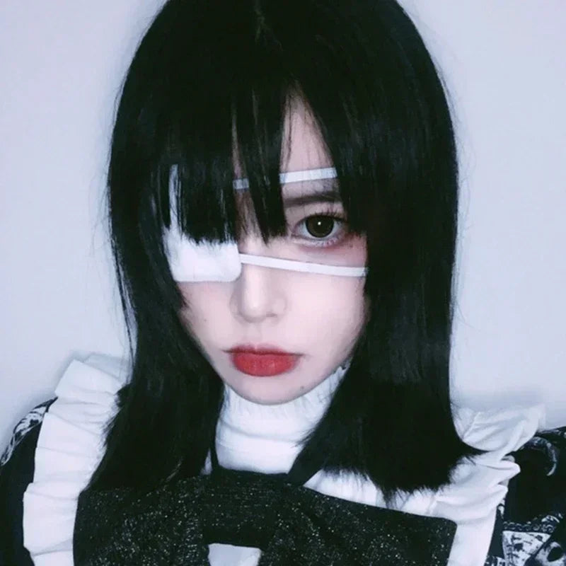 Halloween Anime Single Eye Mask Cosplay Theme Party Accessories Comfortable Eye Patch Adjustable Eye Props Cosplay Toys Gift SS69