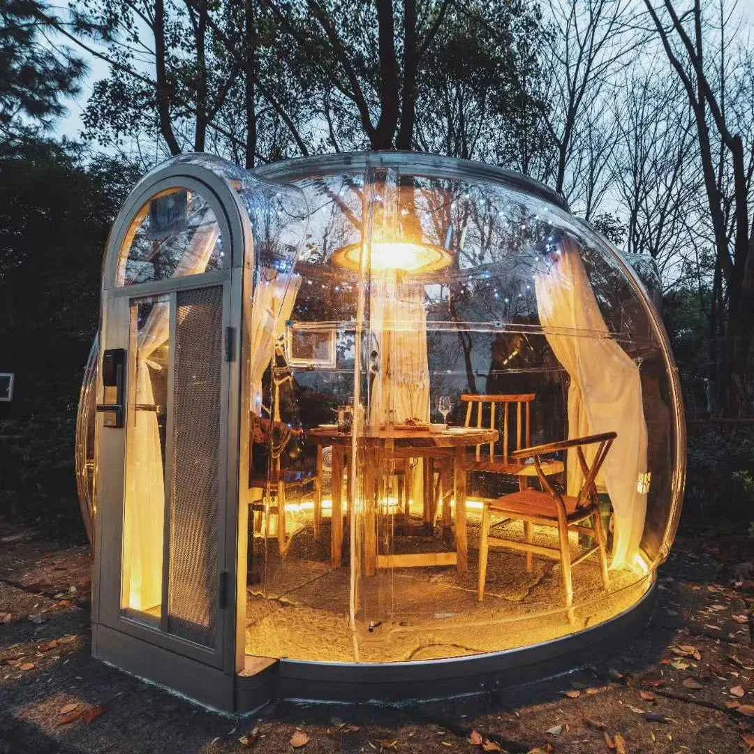 Outdoor Bubble Camping Transparent Starry Sky Dome Tent Igloo Tent Waterproof PC Dome Tent  5 years free warranty