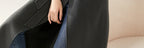 SENTUBILA Women's 100% Wool Long Wrap Coat with Belted Waist