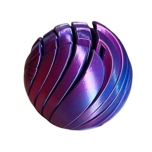 【MQ124】Slime Ball Fidget Toy 3D Printed Twistsphere Fidget Toy Gear Liquid Flow Ball With Rotating Design Anxiety Relief Toys