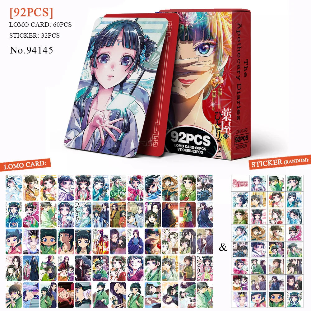 The Apothecary Diaries Anime Sticker & LOMO Card Set (92-Piece)