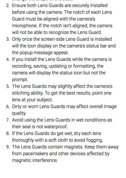Insta360 X5 Lens Guard Protector Standard or Premium Tempered Glass For Insta 360 X5 Original Accessories