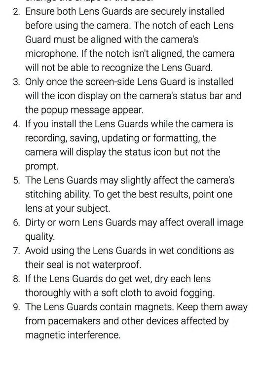 Insta360 X5 Lens Guard Protector Standard or Premium Tempered Glass For Insta 360 X5 Original Accessories
