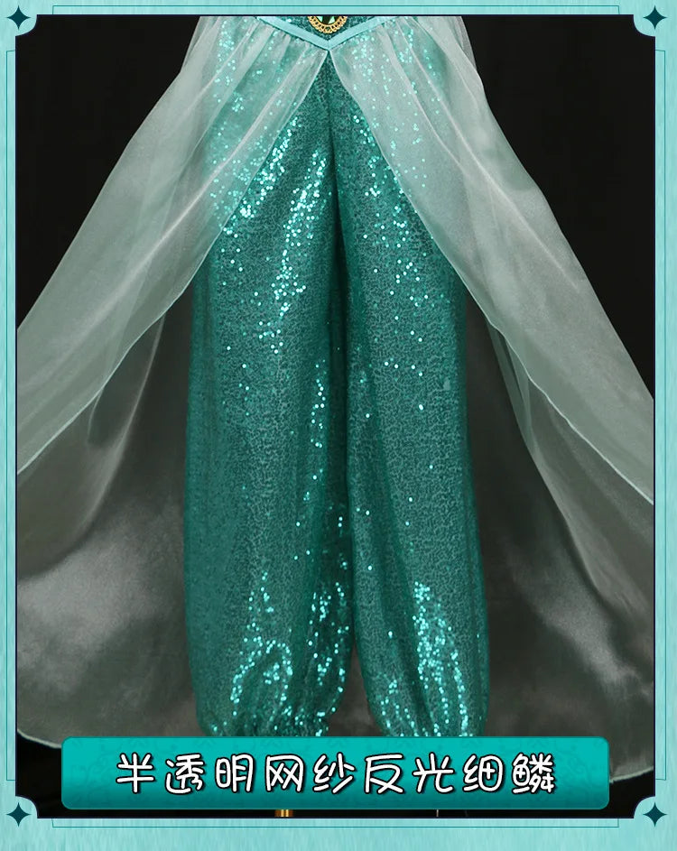 Role playing costumes, adult performance costumes, women's Christmas and birthday parties, Carnival Jasmine Princess dresses