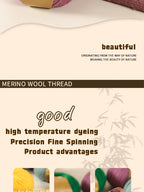 Medium-Fine Alpaca Wool Blend Yarn, 500g Pack, Anti-Pilling