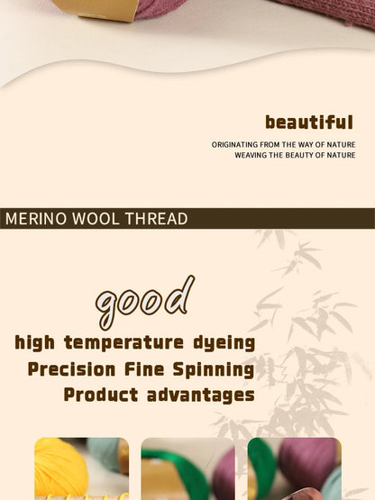 500g of High-Quality 212 Medium-Fine Alpaca Wool Yarn, Suitable for Knitting Sweaters, Scarves, and Hats, 10 Skeins/Pack