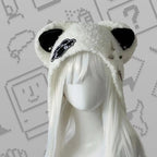 Autumn Winter Grunge Casual Warm Angel's Wings Hats Y2k Aesthetic Knitted Bears Ears Hat Kawaii Lolita Harajuku Caps Fashion SS69 18.69 White 2 / One Size