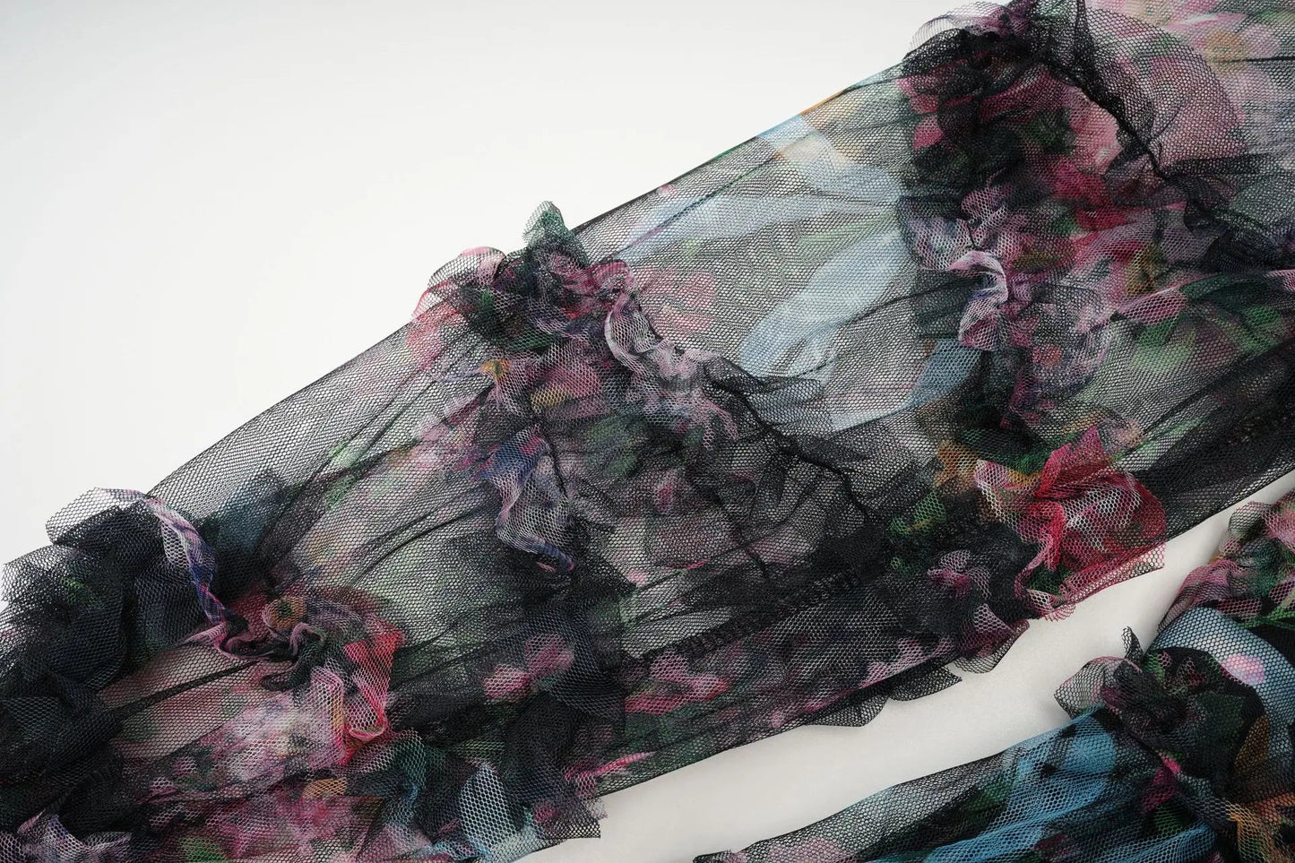 JAMERARY Fashion Floral Print Long Sleeve Maxi Dress For Women Summer Autumn Clothes Layers Ruffles Cake Dresses Evening SS69