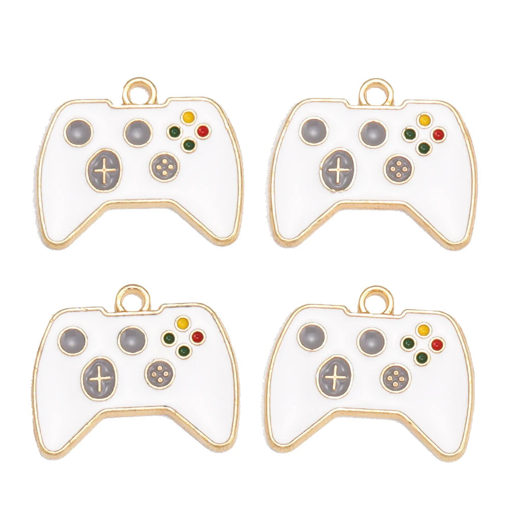 10Pcs Retro Enamel TV Set Game Console Charms for Jewelry Making DIY Cute Design Charms Pendant Necklaces Earrings Accessories SS69 6.69 10pcs 2