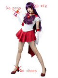 Anime Sailor Super S Film Sailor Mars Rei Hino Raye Cosplay Costume for Women Role Play