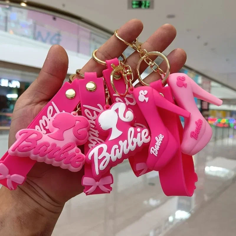 New MINISO Barbie Keychains for Backpack Pendant Bag Ornament Accessories Anime Kawaii Cute Creative Girls Gifts Wholesale SS69